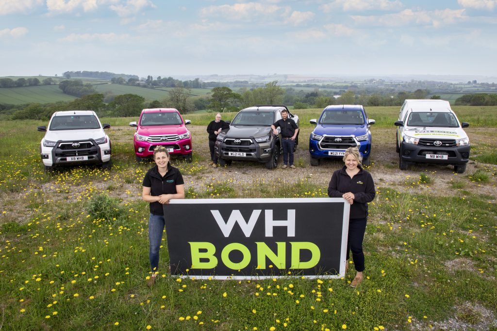 (From L to R) Nicole Harding, Steve Jenkin, Neil Tozer, Emma Haley - part of the W H Bond team