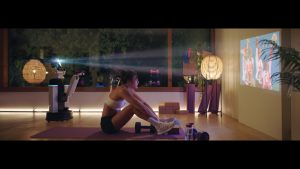 Paralympic swimmer Alice Tai with the Toyota Human Support Robot in a shot from new short film