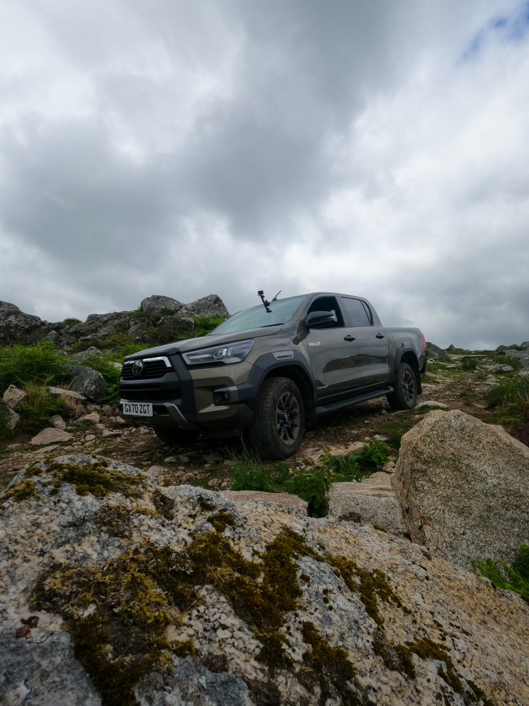 Toyota Hilux Invincible with GoPro camera mounted on the roof