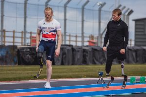 Jonnie Peacock teaches Billy Monger to run on blades in a GR Supra in new documentary - Billy Monger: Changing Gear