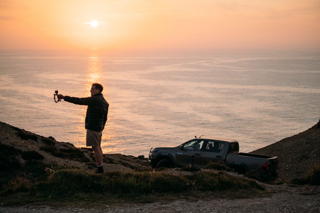 Expert film-maker Sam Werkmeister shows how to take great dynamic GoPro footage, featuring a Toyota Hilux Invincible. Photo credit: Laurie McCall