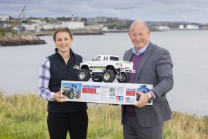 Nicole Harding, Sales Representative W.H. Bond, Kevin Tillotson, Area Fleet Sales Manager Toyota (GB),