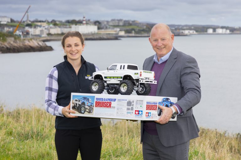 Nicole Harding, Sales Representative W.H. Bond, Kevin Tillotson, Area Fleet Sales Manager Toyota (GB),
