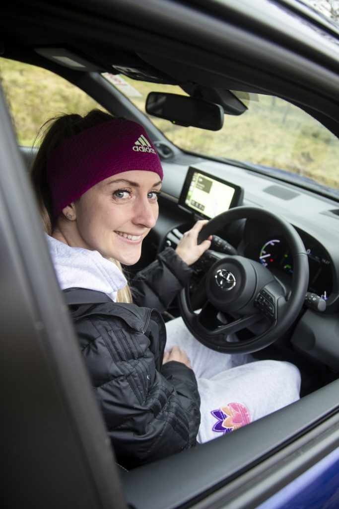 Dame Laura Kenny drives her new Toyota Yaris Cross Compact SUV