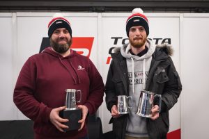 Peter Allen (right) winner and Matt Howard (left) second at Toyota Parallel Pom 2022