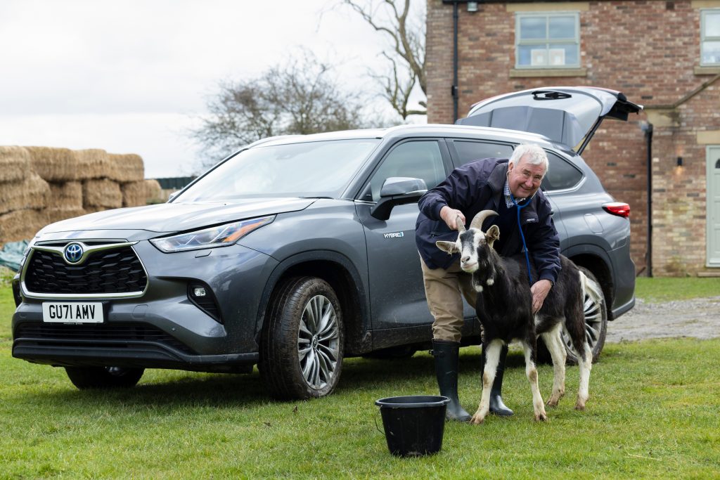 Peter Wright visits Monk Park Farm to examine Timothy the goat.