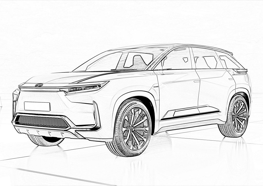 Toyota bZ large SUV BEV (battery electric vehicle) concept