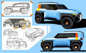 2022 Compact Cruiser EV - Handsketch