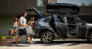 Toyota RAV 4 with roof box