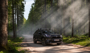 Toyota RAV 4 with roof bars