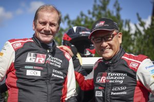 Juha Kankkunen and Akio Toyoda