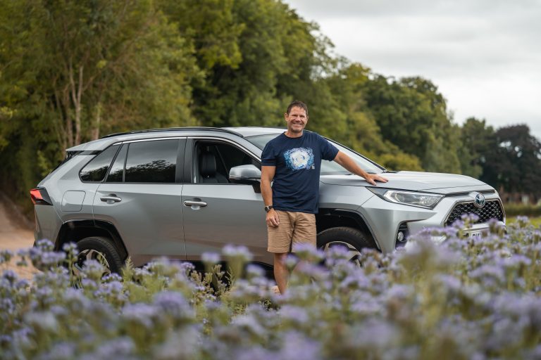 Steve’s trusted wild adventure companion is the new RAV4 Plug-in Hybrid SUV