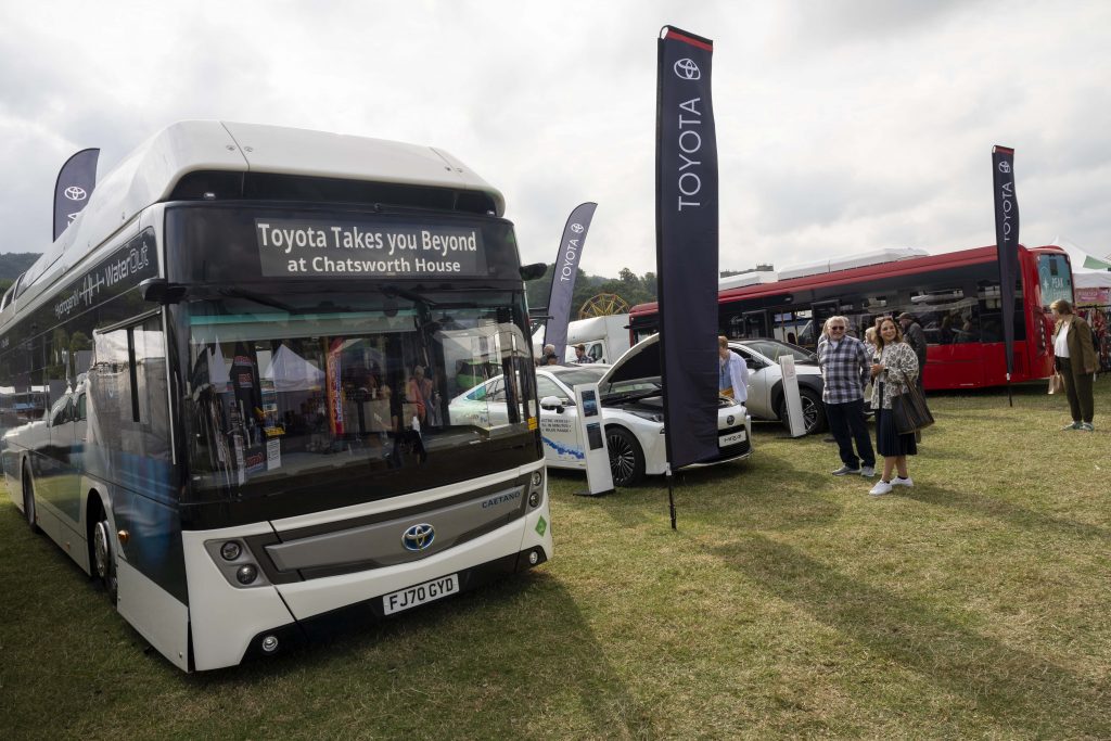 Toyota ‘Beyond Zero’ stand, Chatsworth Country Fair, Derbyshire, UK.