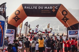 Nasser Al-Attiyah (right) and Mathieu Baumel