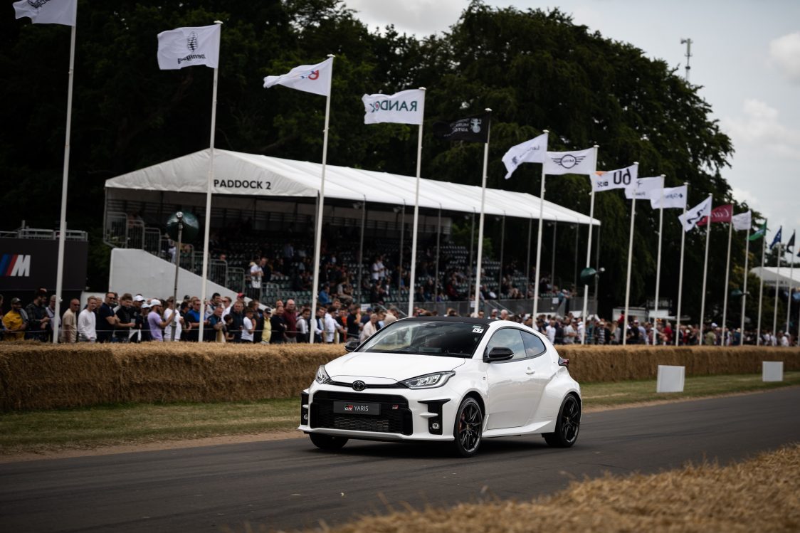 The Toyota GR Yaris at the 2023 Goodwood Festival of Speed.