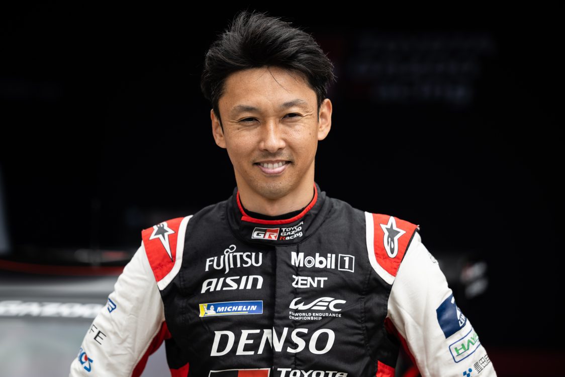 Toyota Gazoo Racing Europe Vice Chairman and three-time Le Mans winner Kazuki Nakajima at the 2023 Goodwood Festival of Speed.