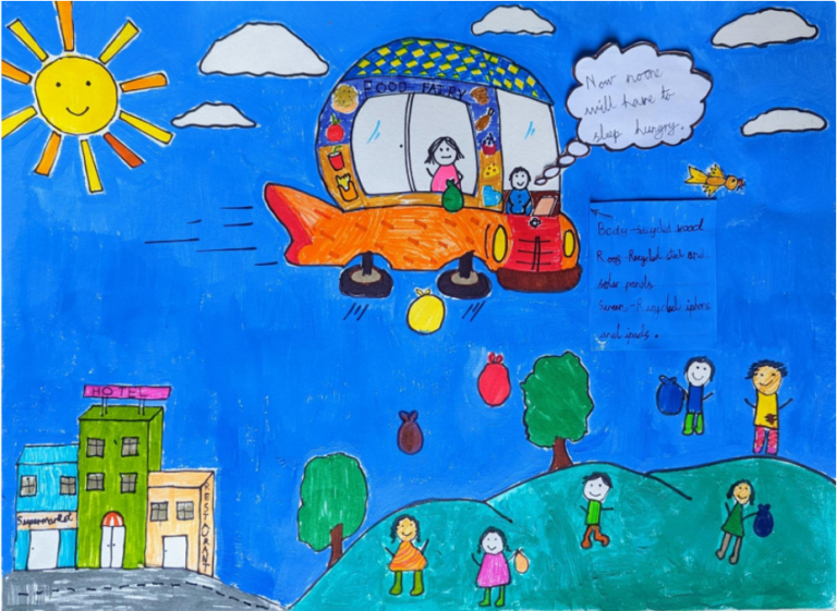 Sanish Shah's 'Food Fairy' Toyota Dream Car Art competition entry