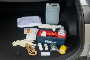 The Yorkshire Vet, Peter Wright, recommends a simple first aid kit when out and about with a dog. All Rights Reserved: RKP Photography [Formerly F Stop Press Ltd].