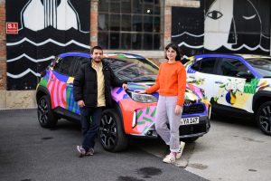 Francisco Leal and Meggie Prata with the Toyota Yaris Cross, on 13.01.2024 in Lisbon, Portugal. Photo: Daniel Reinhardt for TOYOTA