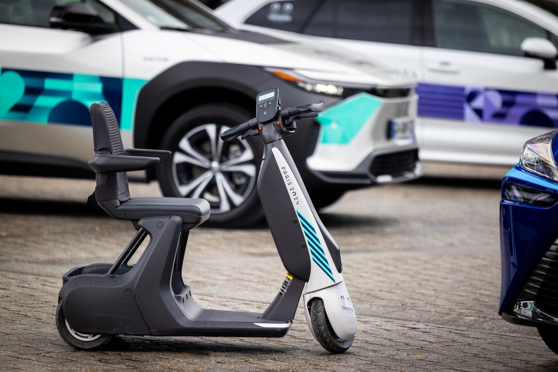 C+Walk S unit is one of the Toyota vehicles being delivered to Paris 2024 Olympic and Paralympic Games. Photo : André Ferreira