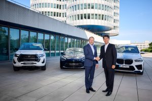 Oliver Zipse, Chairman of the Board of Management of BMW AG and Koji Sato, President and Member of the Board of Management (Representative Director) Toyota Motor Corporation