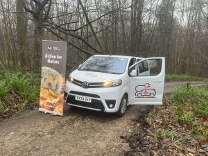 Toyota Proace Verso Shuttle people carrier loaned to Surrey Wildlife Trust