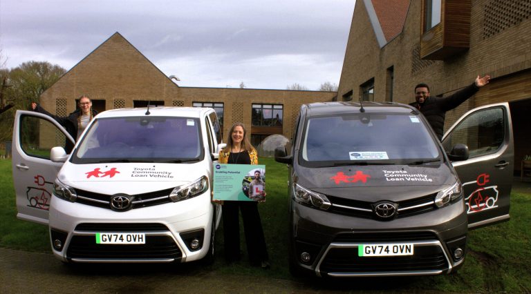 From L to R: Rosemary Parkin, Assistant, Press and PR, Toyota GB, Chris Cooker, Events, Community and Partnerships Manager at QEF and Kish Laungani, Specialist, Sustainability Programmes, Toyota GB