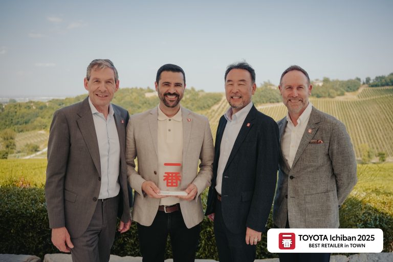 Pictured here (second left) is Anthony Rubio, General Manager RRG Bury, receiving the Ichiban Award - Medium Centre