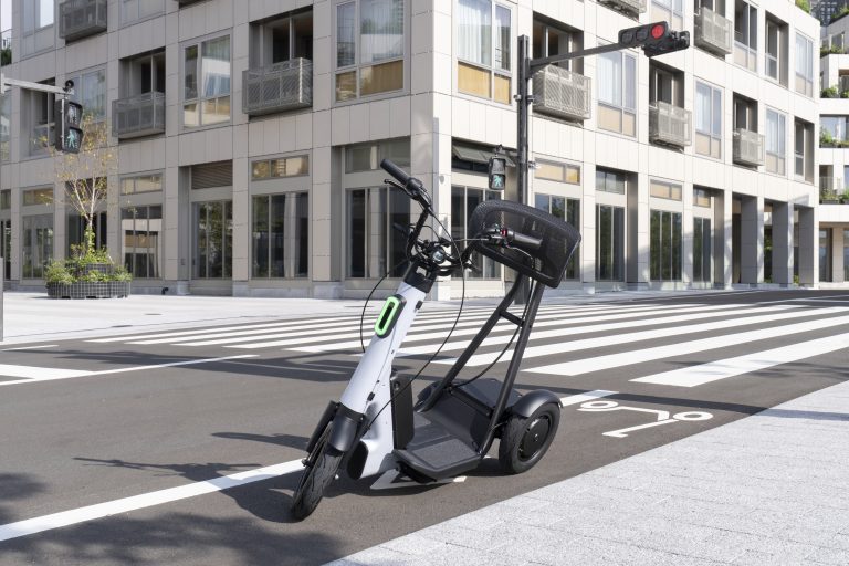 Personal mobility vehicle at Toyota Woven City, in Susono City, Japan