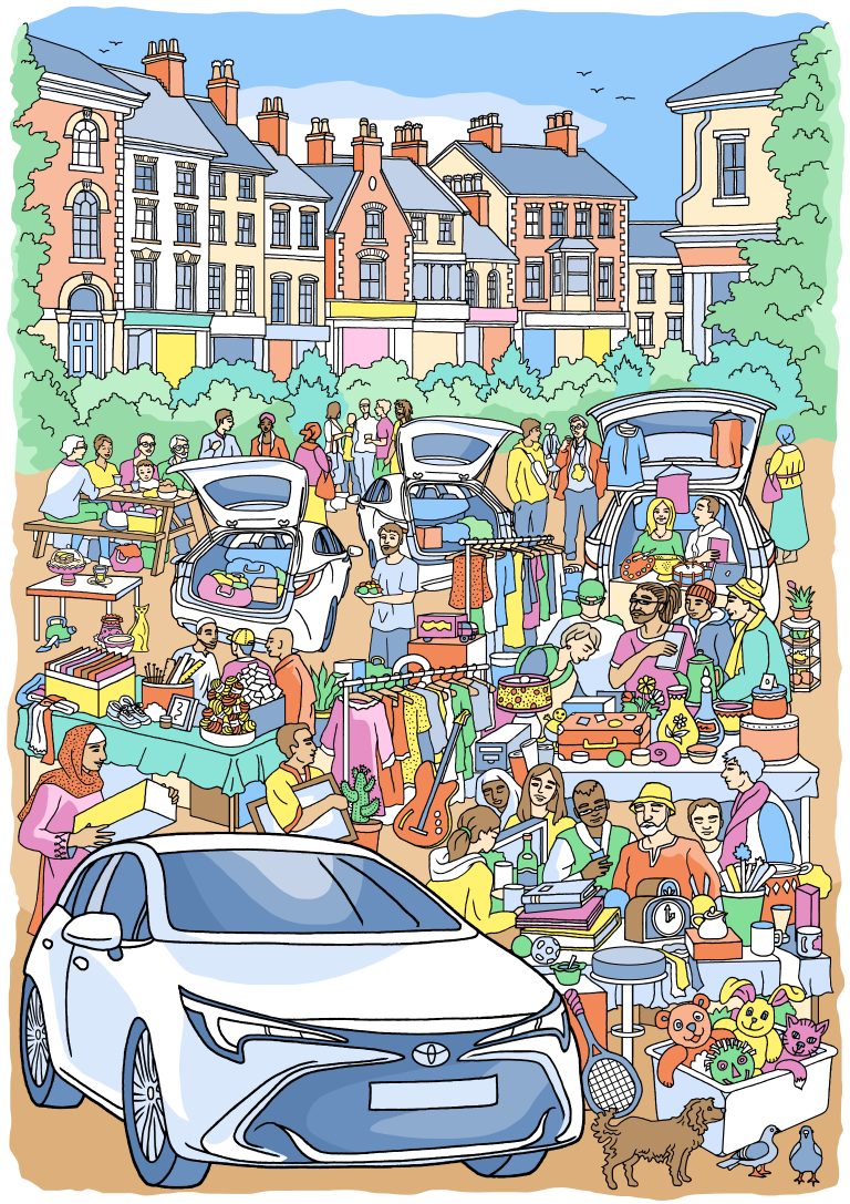 Car Boot Scene by Jane Smith from Sheffield