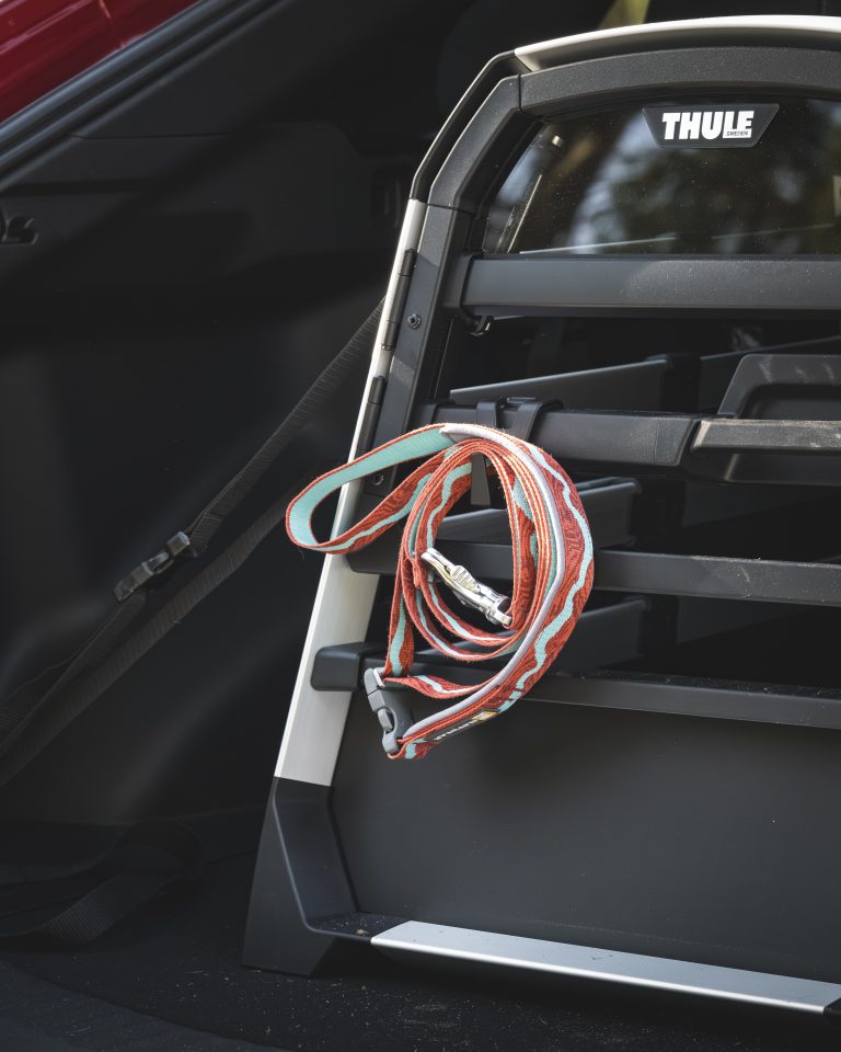 Toyota dog travel accessories include the Thule dog leash hooks
